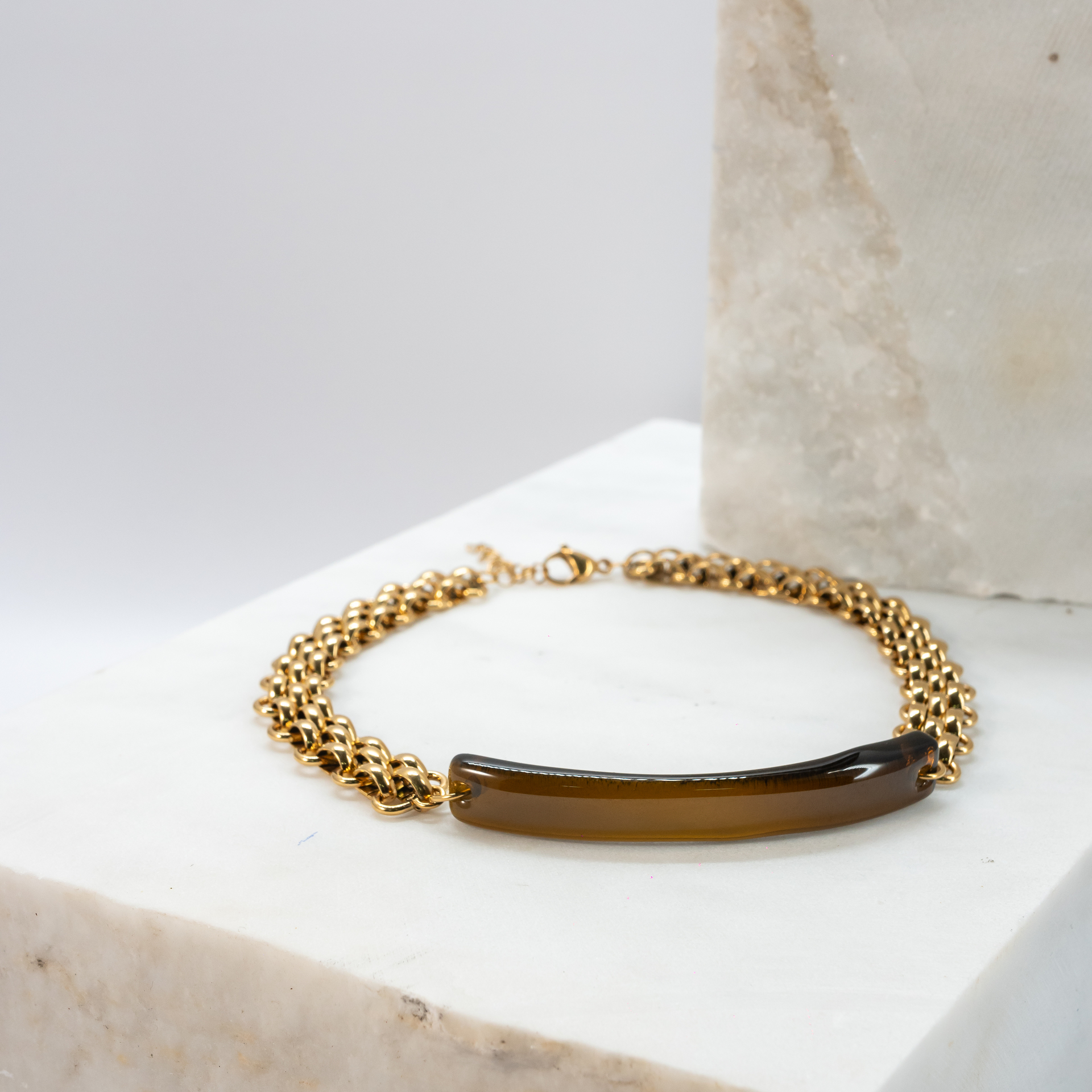 Choker Erotas beer-brown