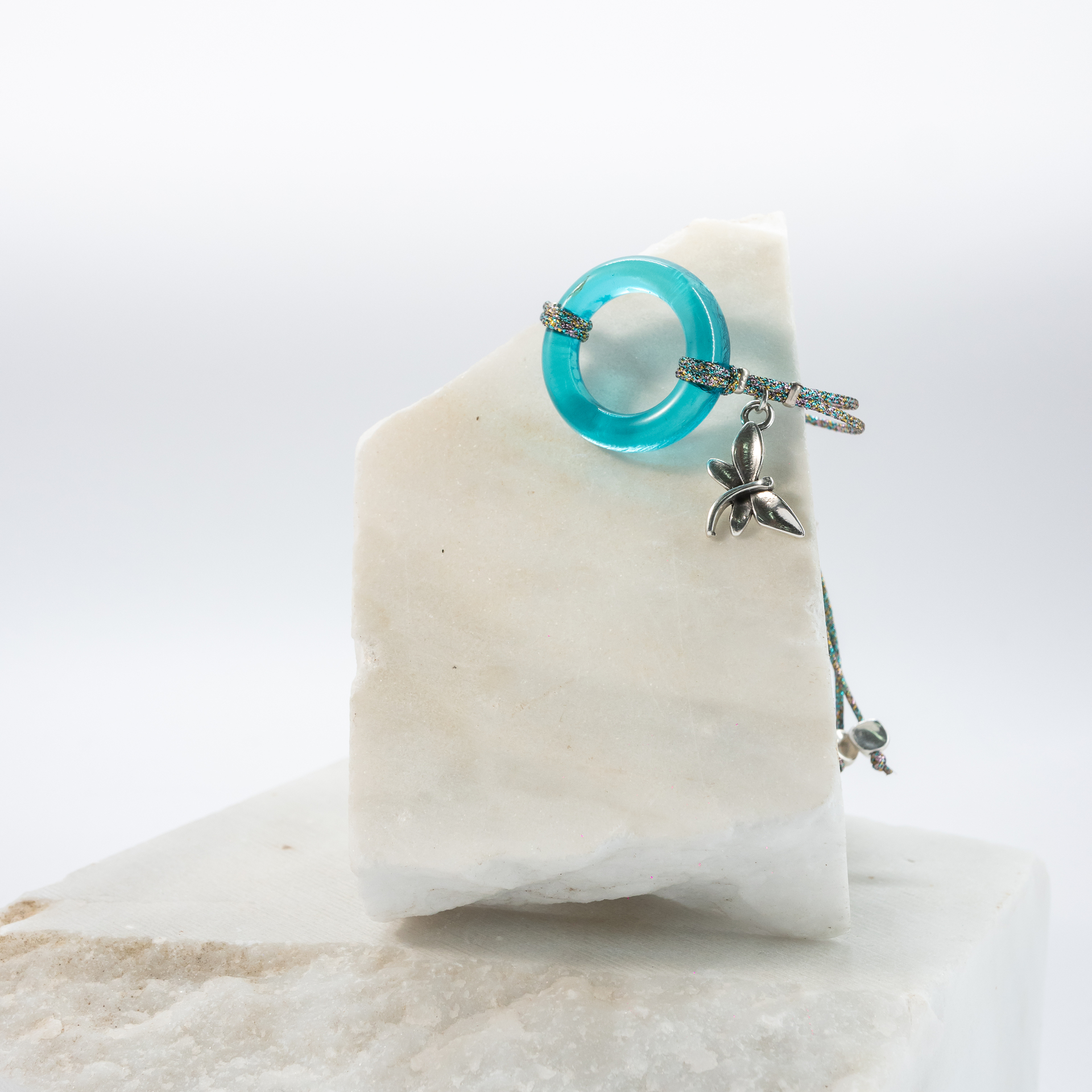 Finistrini bombay-turquise-blue-silver