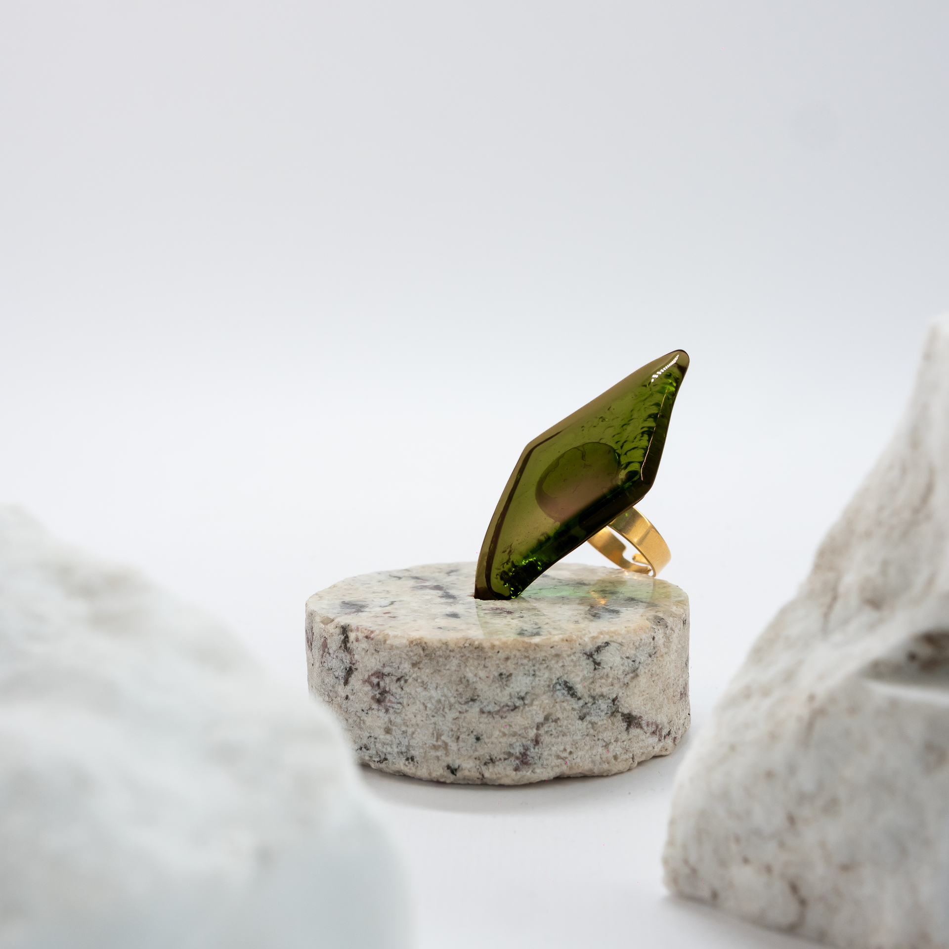 Statement Rhombus wine-olive-green