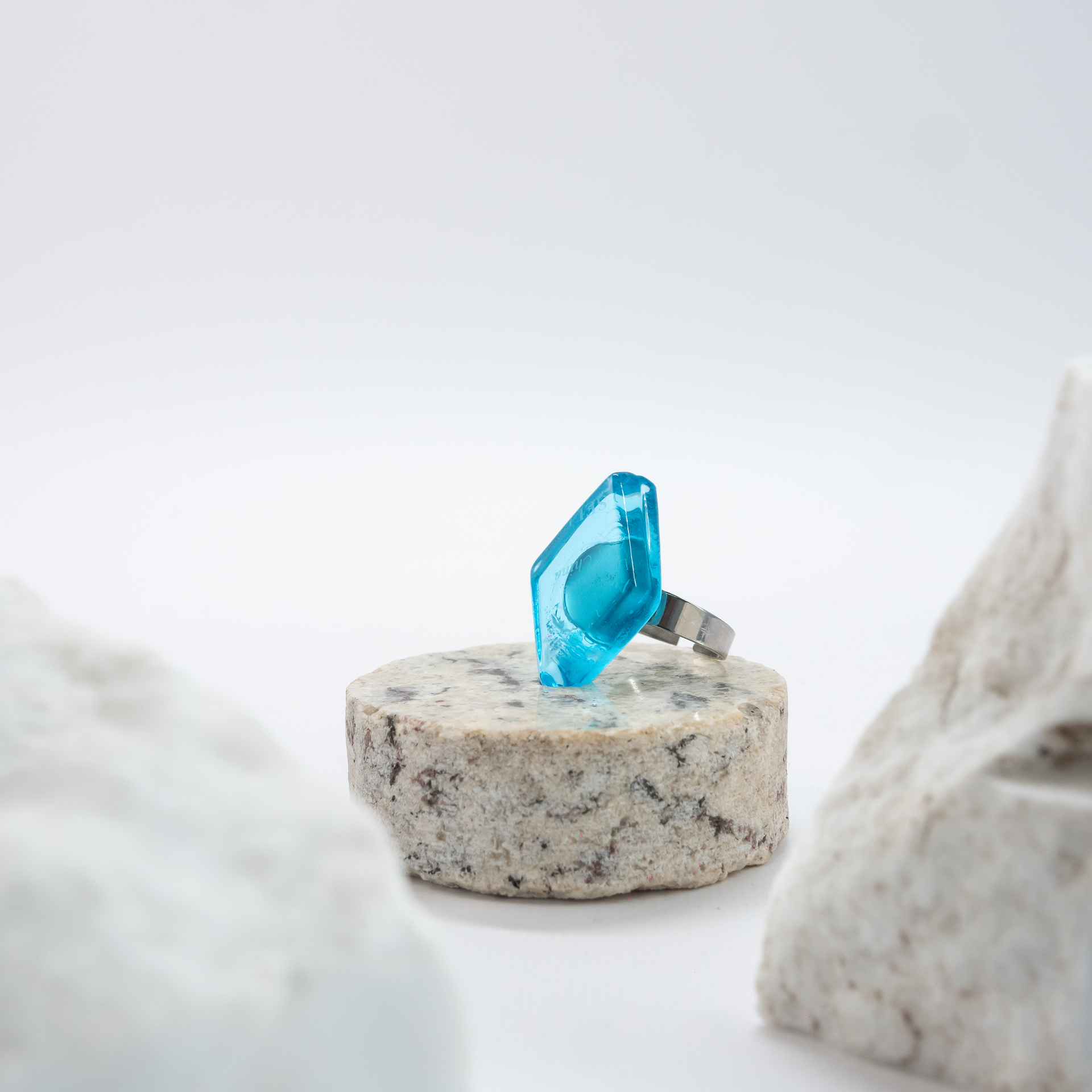 Rhombus (μικρά) bombay-turquise-blue-silver