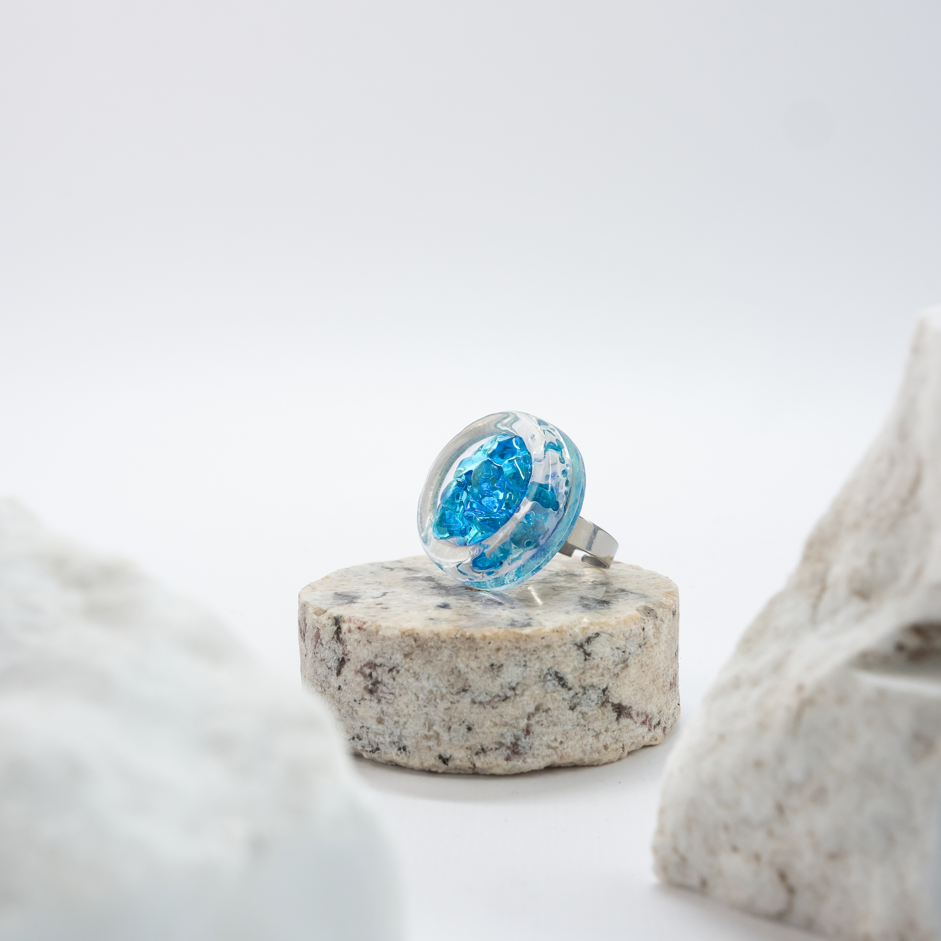 Korission bombay-turquise-blue-silver